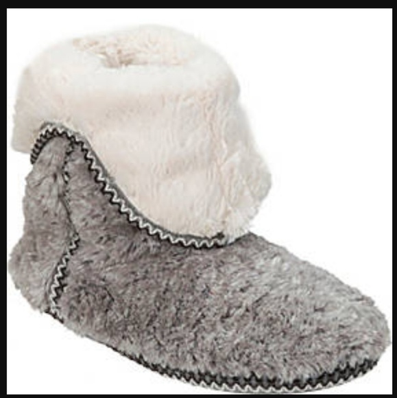 dearfoams Shoes - 《Dear Foam》NEW Slipper Booties Medium 7-8 Grey